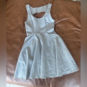 Elegant Gray Sleeveless Dress